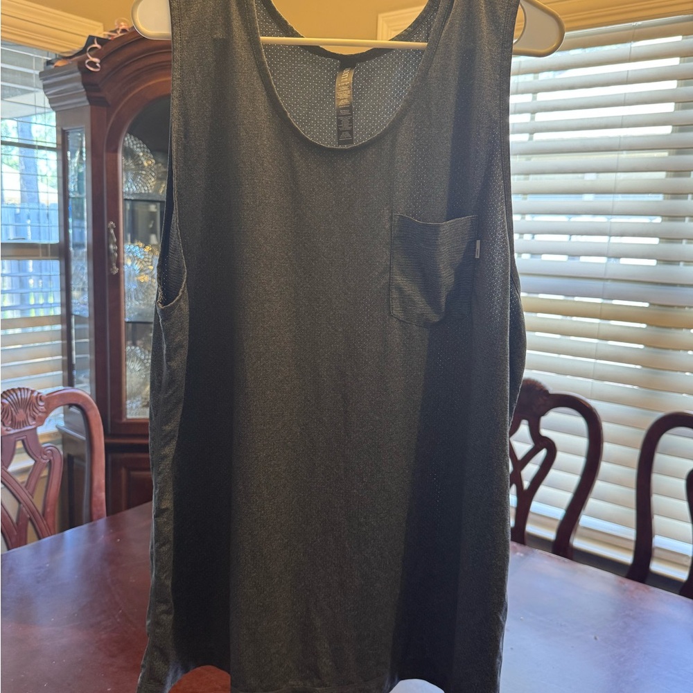 Black Sleeveless Top with Pocket